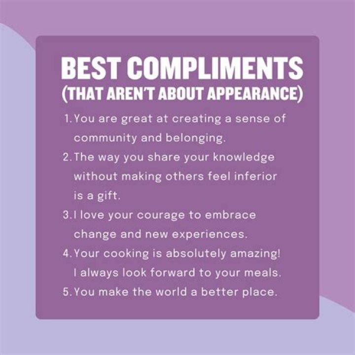 A compliment may boost it