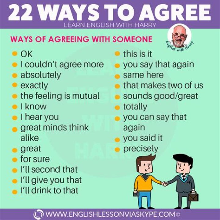 Agree without speaking
