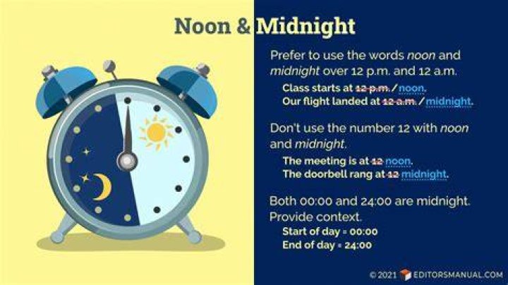 An hour after midnight