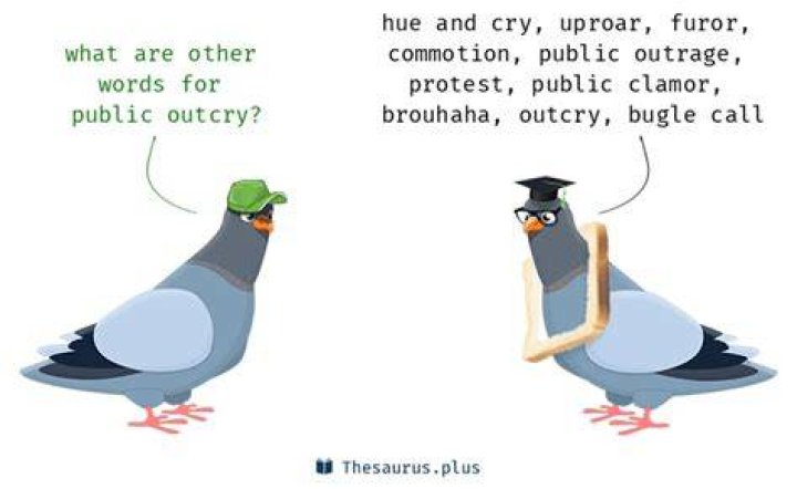 ___ and cry (uproar)