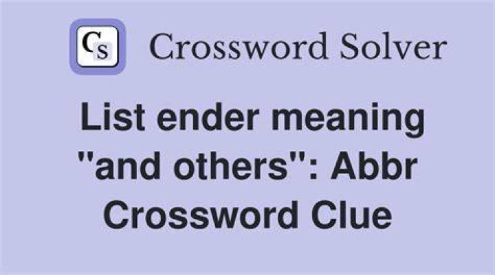 And others: Abbr.