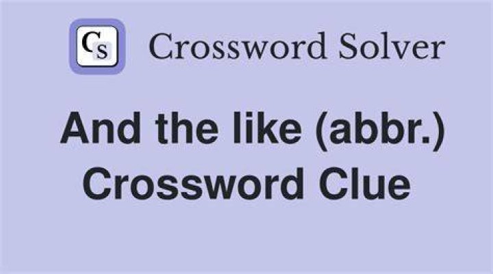 And the like: Abbr.