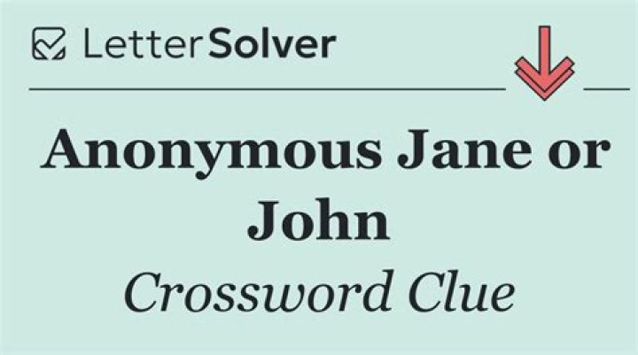 Anonymous John or Jane