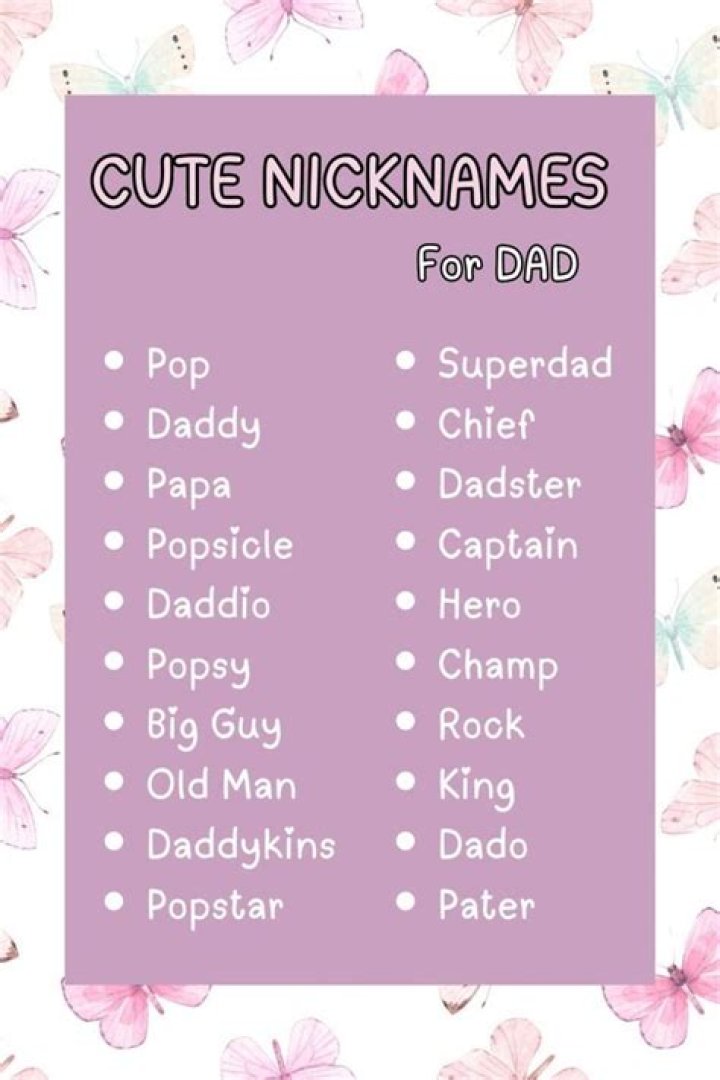 Another nickname for Dad