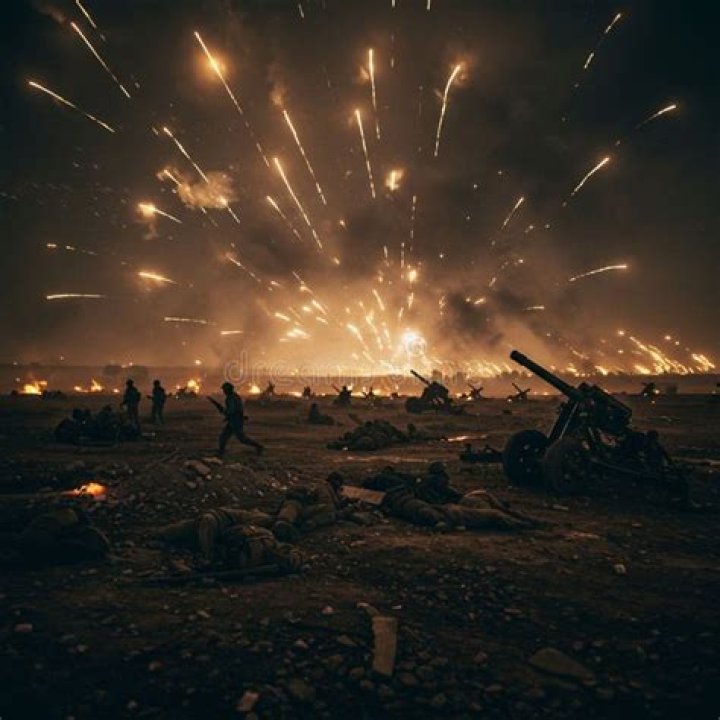 Artillery bursts
