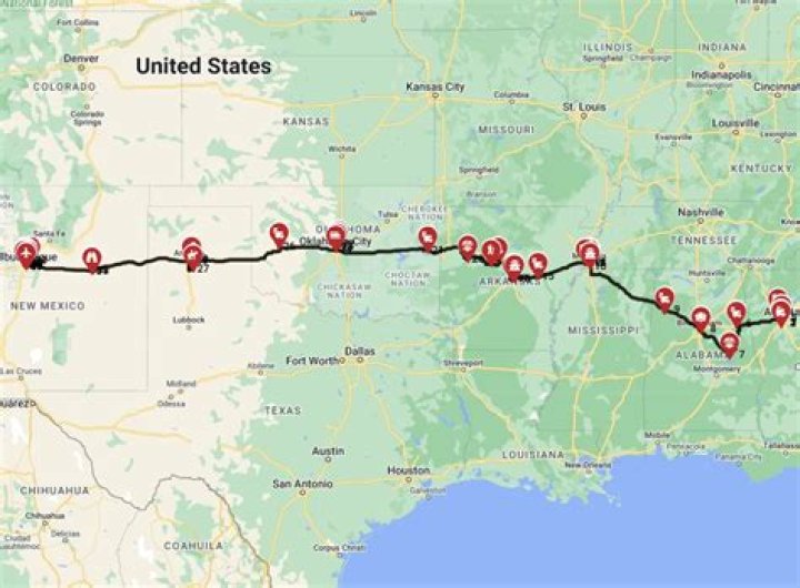 Atlanta or Albuquerque for example