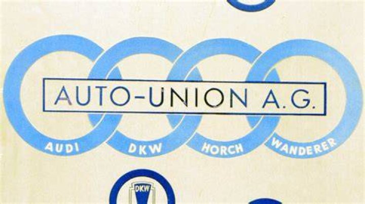 Autobahn auto with a four-ring logo