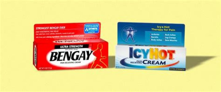 Bengay or Icy Hot for example