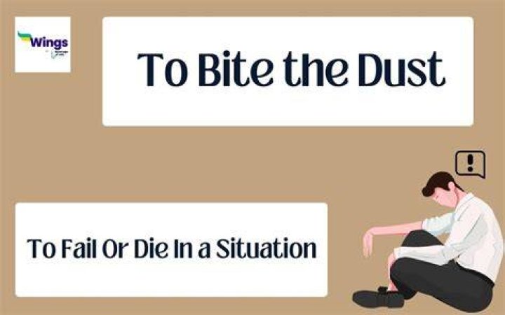 Bite ___ dust