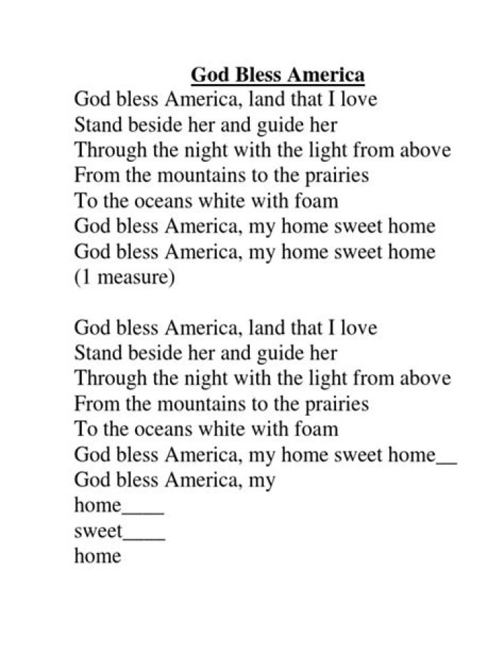 ___ Bless America