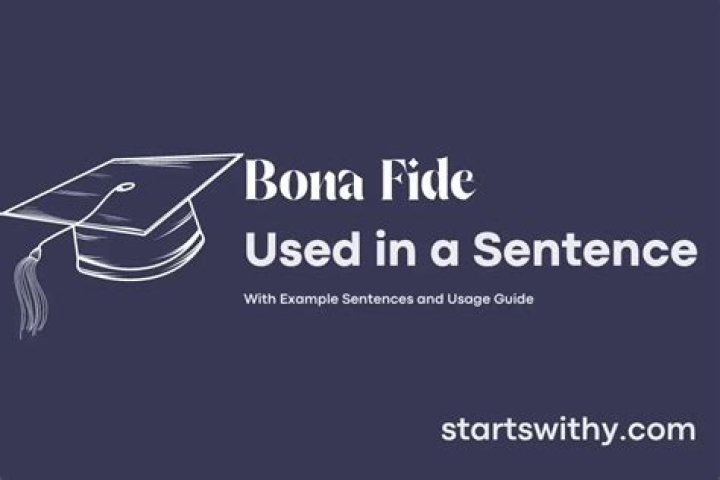 Bona fide