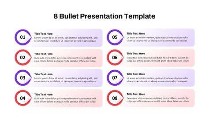 Bullets for example