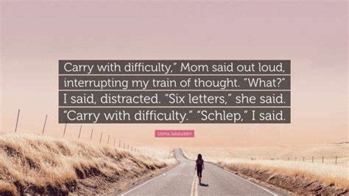 Carry with difficulty
