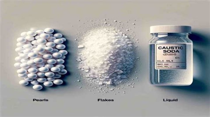 Caustic solution in some cleansers