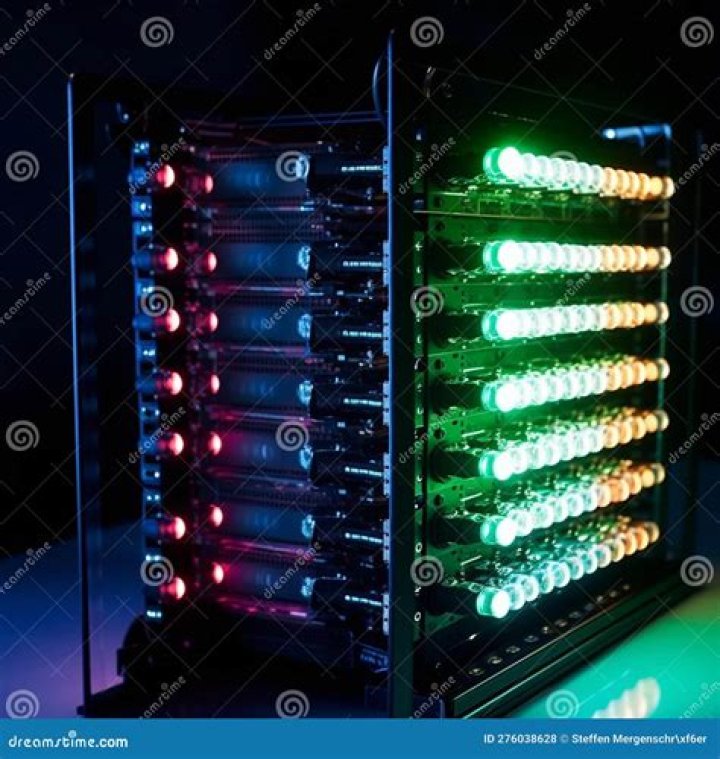 Computer accessory with blinking lights