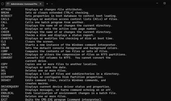 Computer command that reverts an action