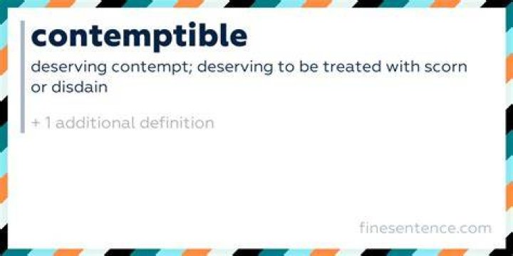 Contemptible