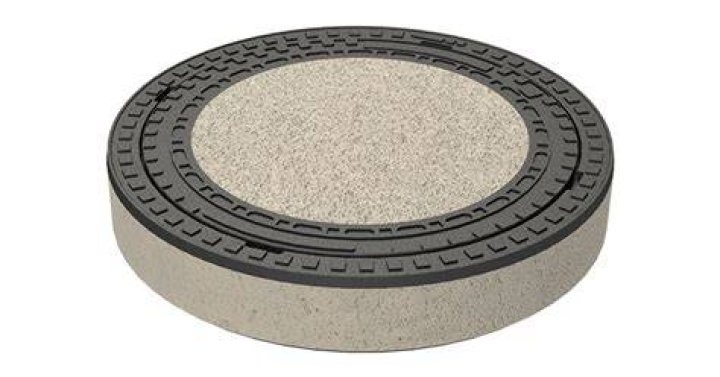 Cover with concrete