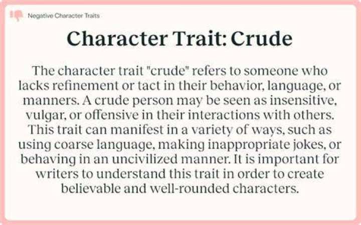 Crude person