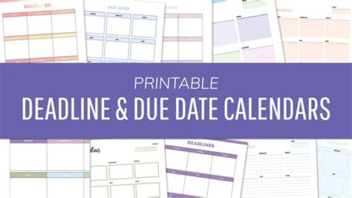 ___ date (deadline)