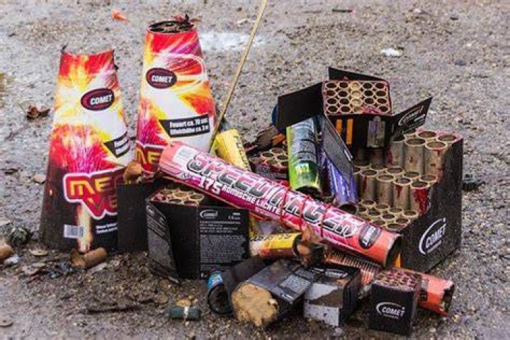 Defective firework