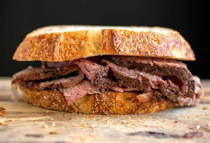 Deli beef often served on rye
