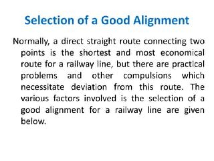 Direct straight route