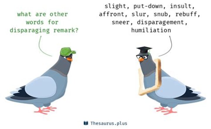 Disparaging remark
