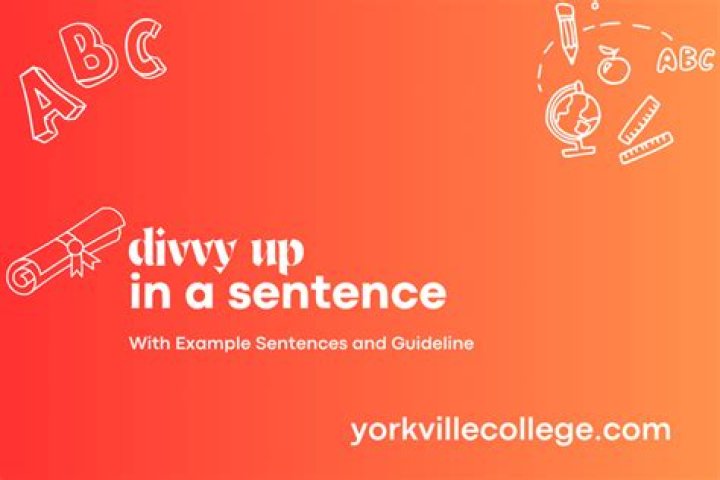 Divvy up accordingly