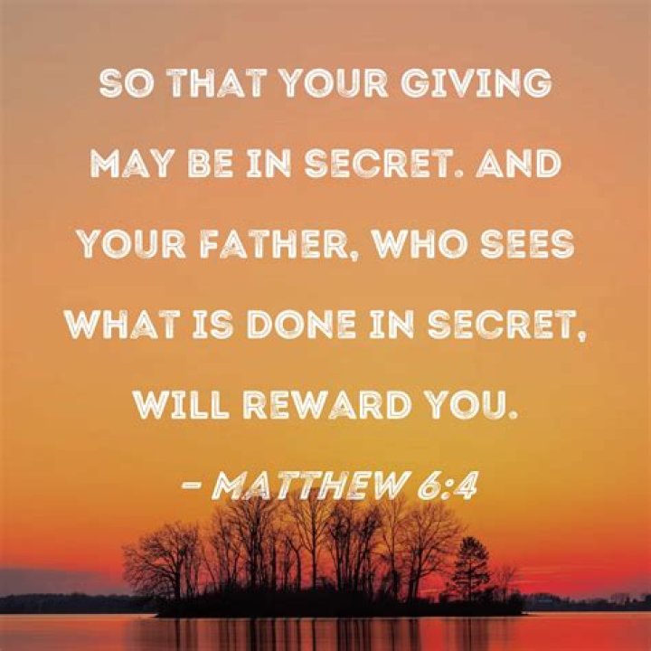 Done in secret