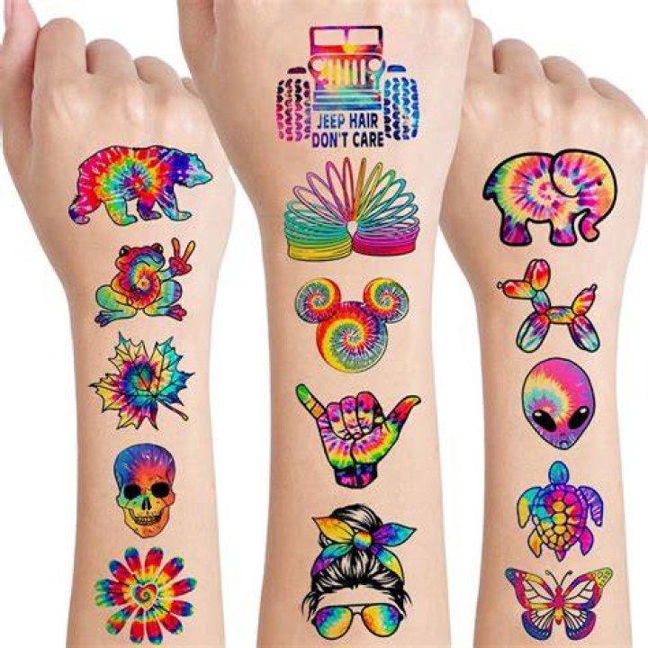 Dye used in temporary tattoos