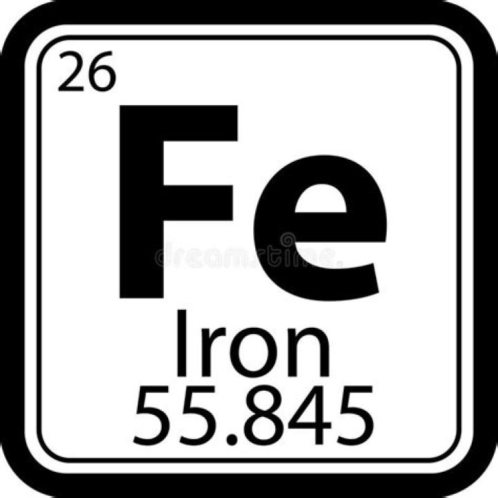 Element whose symbol is Fe