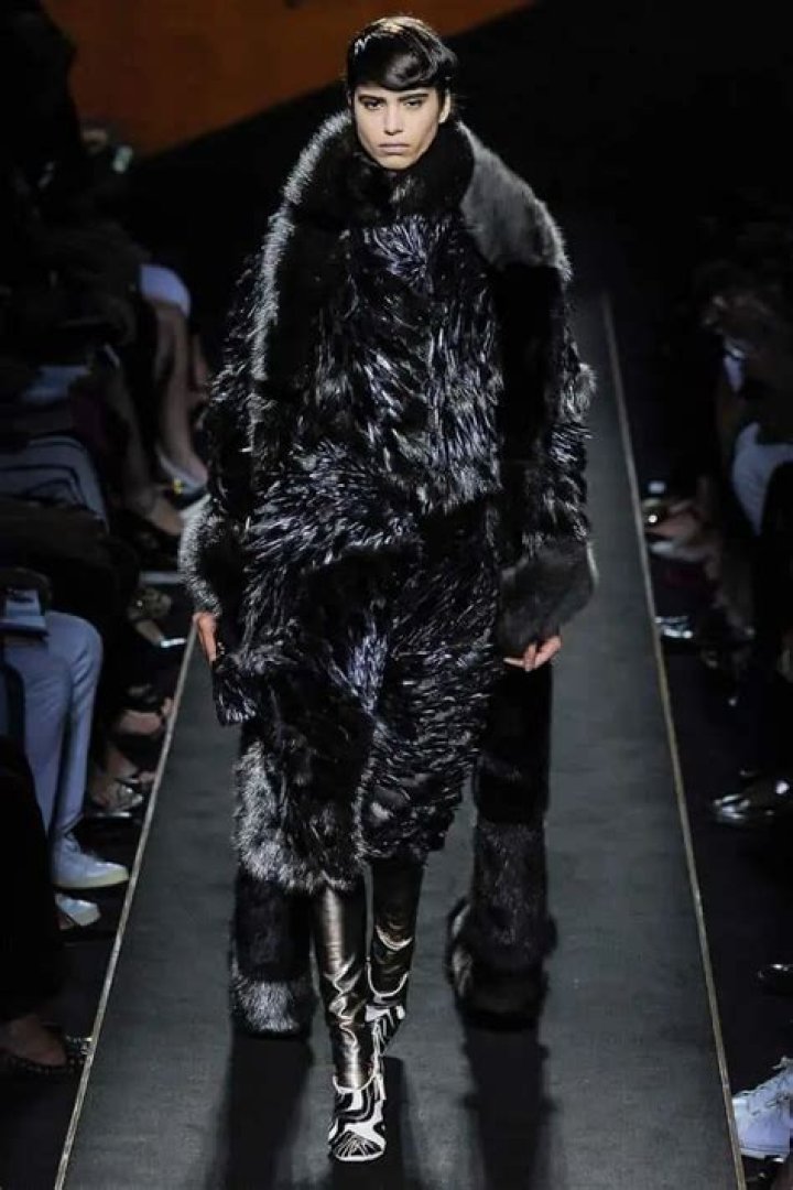 Expensive black fur