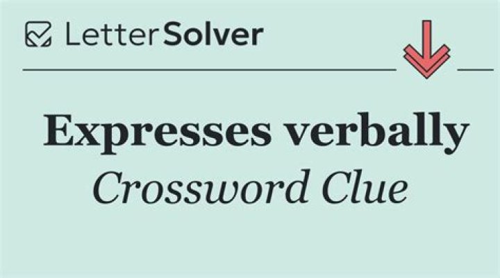 Expresses verbally
