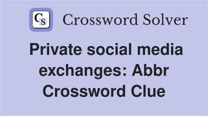 Facebook exchanges: Abbr.
