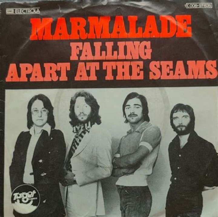 Falling ___ at the seams