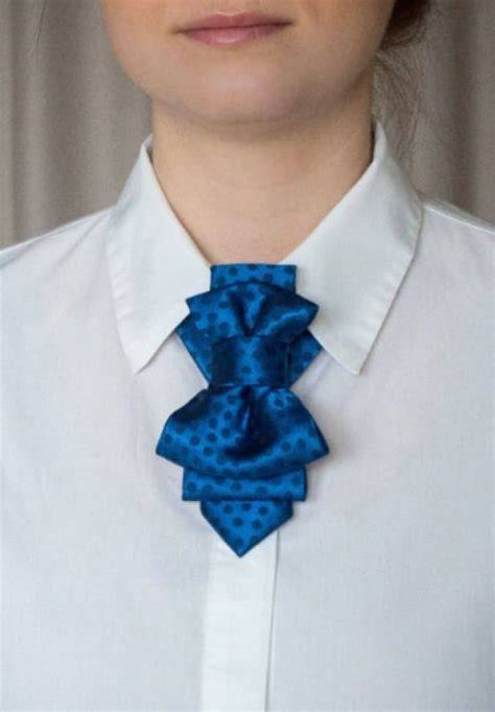 Fancy broad necktie