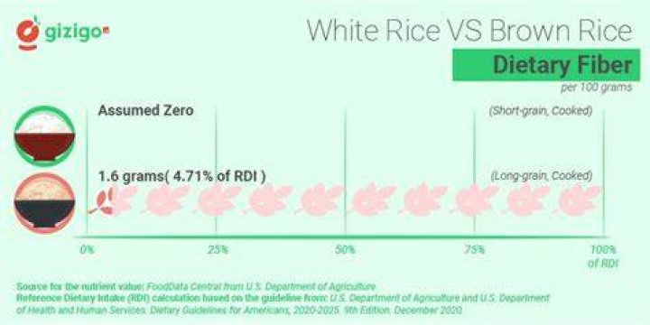 Fiber in brown rice
