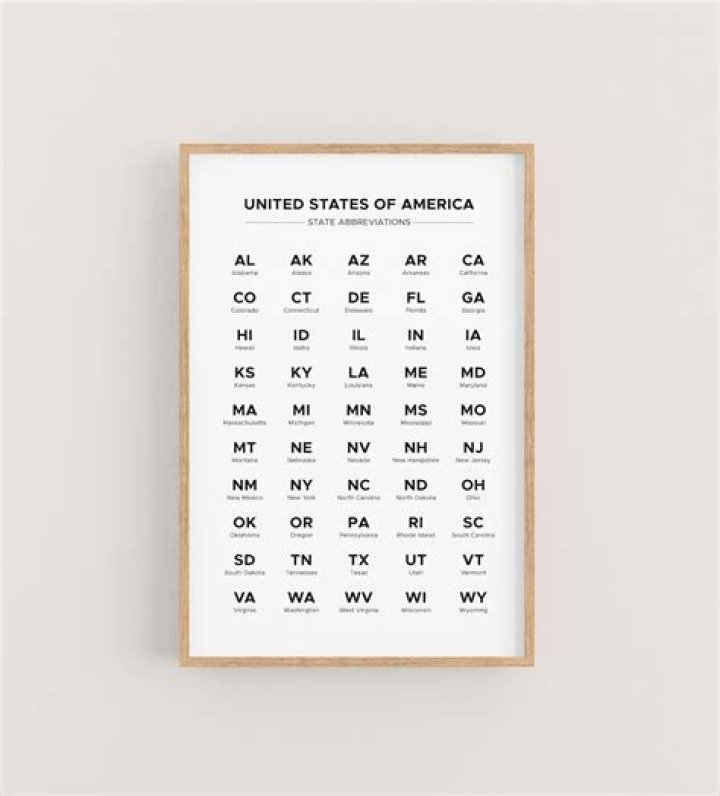 First US state alphabetically: Abbr.