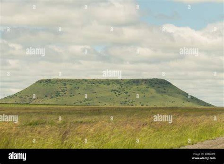 Flat-topped hill