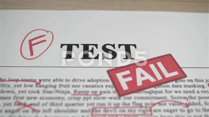 Flunk as an exam