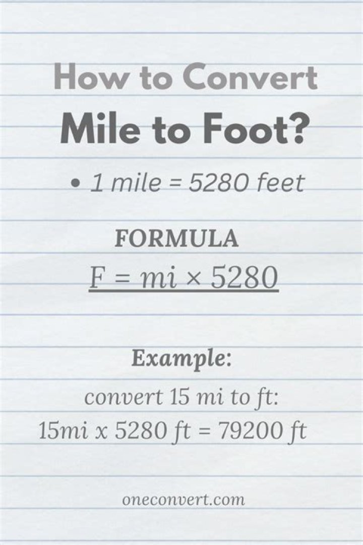 Foot or mile for example