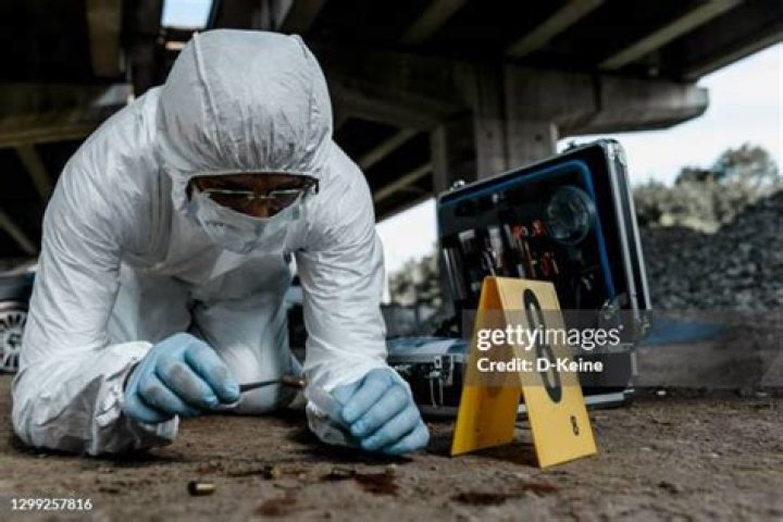 Forensic scientist's work area