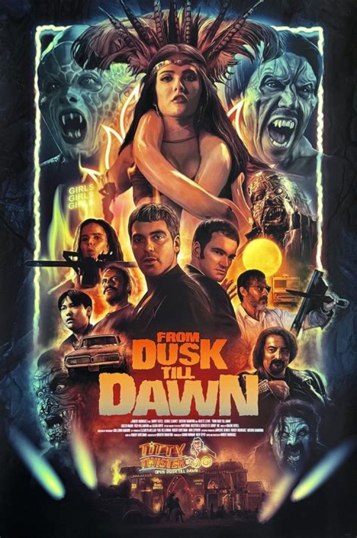 From dusk until dawn: 2 wds.