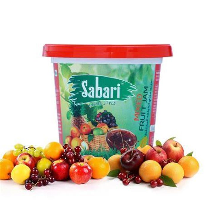 Fruity spread in a jar