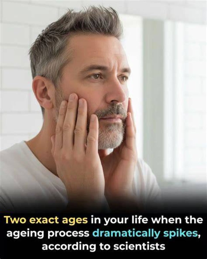 Getting ___ years (aging): 2 wds.