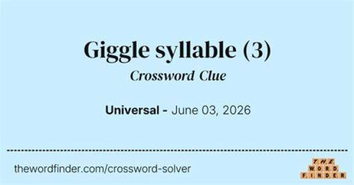 Giggle syllable