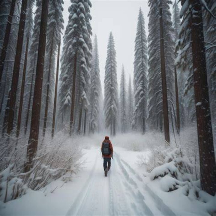 Go down snowy trails