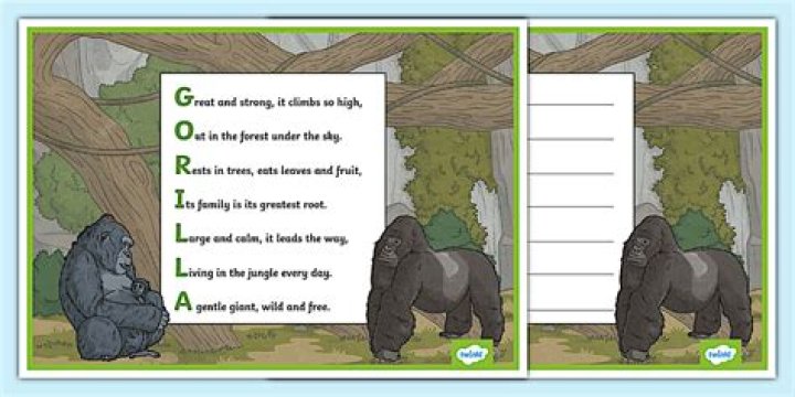 Gorillas for example