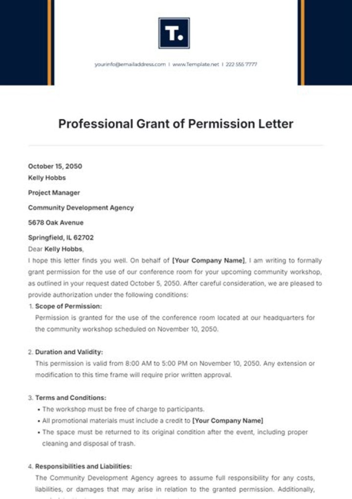 Grant permission for